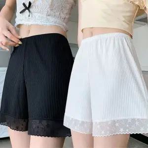 시원한 너풀 속바지 허리밴딩 별 레이스 속바지 원피스 스커트 속바지 허리밴딩