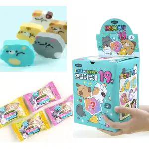 핑크풋 멍냥곰 랜덤지우개 19탄(60개입/box)/500지우개
