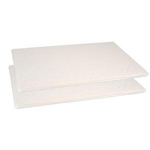 탈라텍스 100% 천연 프리미엄 얇은 라텍스 베개 쿠션 0.8인치 2종 세트, 조절 가능한 베개로 압력 에 도움 (표준 23.4