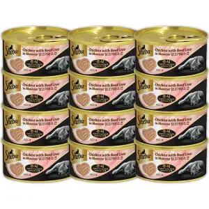 쉬바무스 고양이 주식 캔 닭고기와 소간 70g x 12개