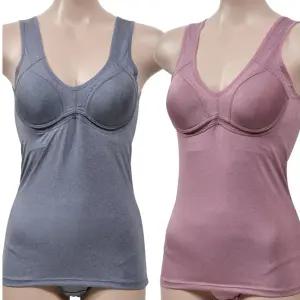 넓은어깨끈 일체형 성인 브라런닝 나시 여성 부드러운 넉넉한 봄