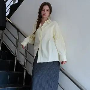 WOMAN 루즈핏 소프트 코튼 셔츠 [6COL] / WBE3L03510