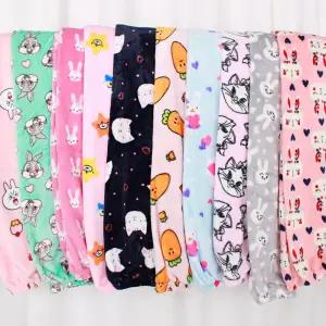 2022 여성용 시보리 수면바지 극세사 파자마 잠옷