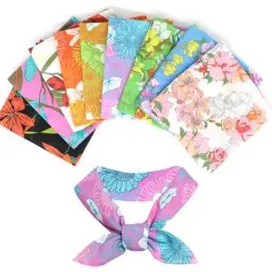 국산 대형 면 손수건 스카프 3개세트