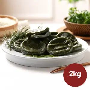 [아리울떡공방] 굳지않는 쑥개떡 2kg (1kg*2팩)