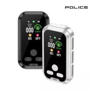 POLICE HD11 모두가 잠든밤 나를 지켜주는 폴리스 캠핑 일산화탄소 경보기 고해상도 디스플레이 온도 습도