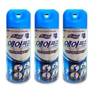 일명제약 후레쉬 쿨 에어파스 280ml x 3개 진통 소염 타박상 운동용품 축구 부상 뿌리는 스프레이 파스