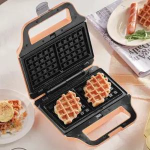 위즈웰 2구 와플메이커 오렌지 샌드위치 크로플 WSW-6206