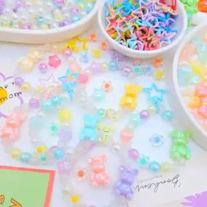 30인용 자외선 곰돌이 키링 만들기 DIY 고리 부자재 세트 학교 수업 단체 체험 활동 재료 봄이오나봄 키트