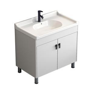 일체형세면대 수납 엔틱 카페 43 세면대 하부장 60CM세면대화이트 세정 호텔