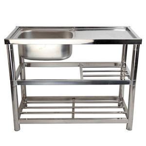 간이 주방 개수대 소형 1번 주방용 인테리어 90x45x80 75x40 식당 단일