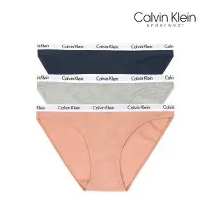 [Calvin Klein]CK 언더웨어 여자 팬티 3장 세트 속옷 면 비키니 QP3266O-460