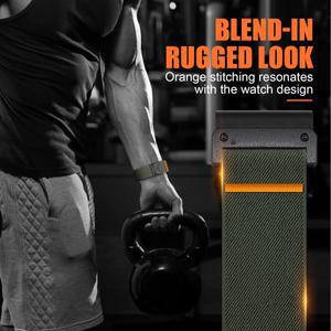 22mm 가민 피닉스 8 7 Pro 7S 6X 6 5X 5Plus Venu 3 47mm 파라슈트 나일론 시계줄, 포어러너 스트랩