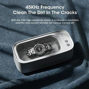 휴대용 초음파 세척기 충전식 40KHz 딥 클린 주얼리 안경 면도기 교정기 빗 메이크업 브러시 등용
