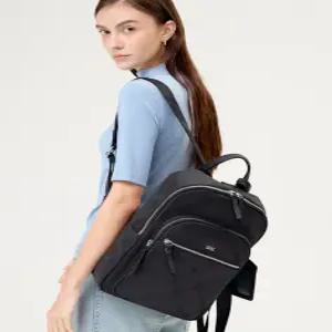 닥스 액세서리 26SS [TARTAN CHECK] 블랙 체크 자카드 백팩 DCBA6E903BK