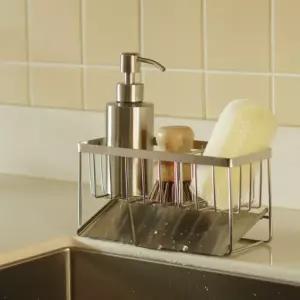 수세미거치대 싱크대선반 물빠짐 자동 설거지받침대 올 스텐304 수세미거치대 싱크대선반거치대 물빠짐거치