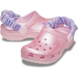 [크록스](대전신세계)클래식 스크런치 쉘 클로그 키즈 211975-6ZW (핑크)