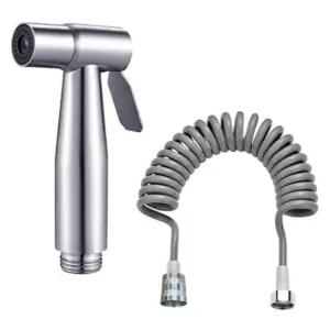 변기 옆 호수 비데 건 연결 샤워기 양변기 고압 호스 실버세트