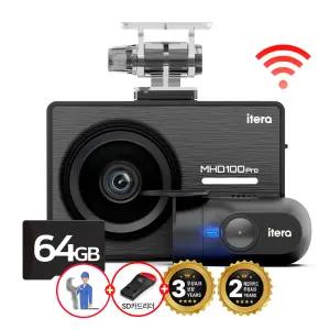 무료장착(64G)FHD/HD 와이파이 2채널 블랙박스 교체 추천 아이테라 MHD100 무상AS 3년