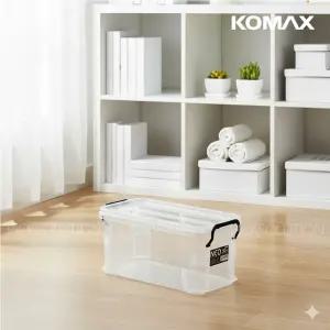 코멕스 네오박스 50 리빙 박스 5L 손잡이 뚜껑형 팬트리 수납 다용도 투명 정리함 소품 플라스틱 공간 주방 적층 소형
