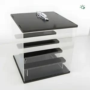 피규어 수납장 4단 LED 아크릴 투명 진열대 건담 쇼케이스