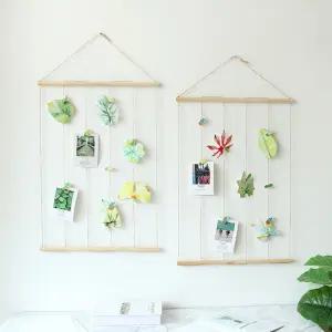 나무 포토 행거 셀프 인테리어 사진 장식 폴라로이드 방 꾸미기