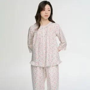 메이플라워 코스모 7부 순면 여성 빅사이즈 잠옷 세트