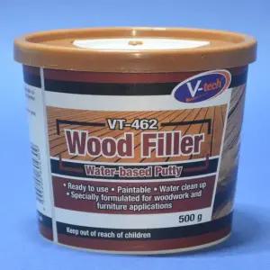 브이텍 우드필러 내추럴 500g VT-462N 8141695 우드퍼티 메꿈제 메움제 문 마루 목재가구 등의