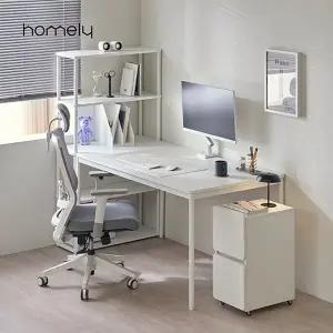 [홈리] 노트르 화이트 컴퓨터 책상 데스크 1400X800