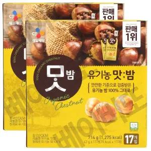 CJ제일제당 유기농 맛밤 42g 34봉