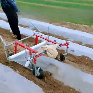 수동 비닐 피복기 손쉬운 농업용 수동비닐피복기 손수레 기계 휴립 덮기 멀칭기 비닐덮는기계