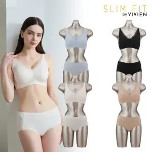 비비안 슬림핏 데일리 퓨징라인 노와이어 여성속옷세트 8종