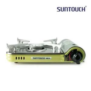 썬터치 상판 분리 슬림형 휴대용 가스렌지 ST-303 그린 스텐 국물받이