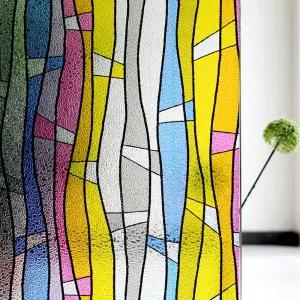 생활가꿈 열차단 무점착 유리창 시트지 컬러 포레스트