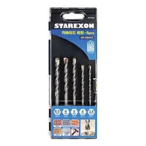 스타렉슨 카바이드 천공 콘크리트 드릴비트 세트 5p SR-KB653
