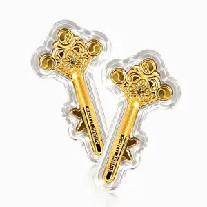 [한국금다이아몬드] 순금 행운 선물 골드바 열쇠 24K 0.05g 1+1 2개 세트