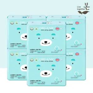 [유기농본]유기농 생리대 뉴본플러스 중형 16P, 6팩