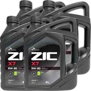 지크 X7 5W30 4L 4개 ZIC API SQ 엔진오일 SK엔무브