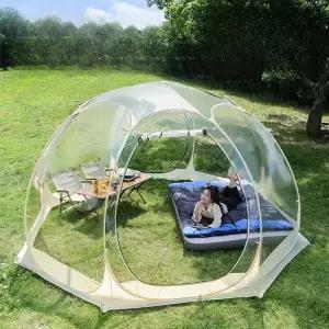 투명 쉘터 투명텐트 pvc 원터치 테라스 야외 캐노피 방수 대형 투명돔텐트 바람막이