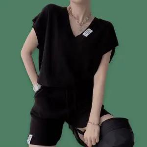 [하프클럽/]여성 니트 셋업 나시 반바지 여름 투피스 세트 블랙