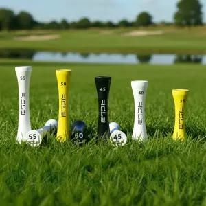 [캐디나라] 대나무 높이조절 골프티 30개 1세트 드라이버 우드 비거리 골프티