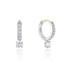 [로이드](센텀시티점)포인트 테니스 10K 원터치 링 귀걸이(M) LOTP2011T