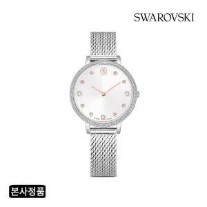 [롯데백화점]스와로브스키 [Swiss made] Clarica 실버 톤 메탈 시계 5740971