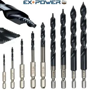 EXPOWER 스마트스텝드릴 육각 ETL-130H 13mm Tiain 임팩용 다용도드릴비트