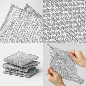 은사수세미 양면 망사수세미 10개세트 2겹 이중구조 빠른건조 25x25cm