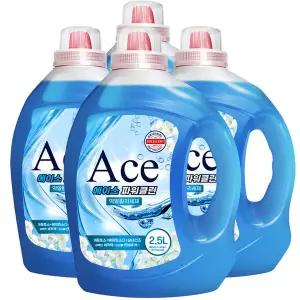 에이스 고농축 알칼리 파워클린 세탁세제2.5LX4개/ 일반드럼 겸용 수건쉰내 제거