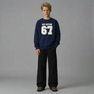 [보리보리/행텐 틴즈]행텐틴즈 더블페이스 세미와이드 팬츠_100(14560-038-202-07)