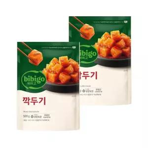 비비고 깍두기 500g x2개