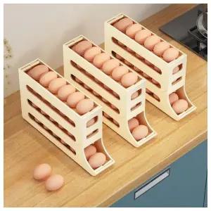 깔끔한 냉장고 정리 30구 슬라이드 계란 보관함 슬라이딩 방식 에그트레이 달걀보관함
