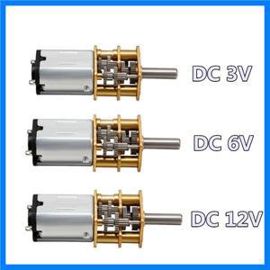 DC 3V/6V/12V N20 미니 마이크로 메탈 기어 모터(기어휠 DC 모터 포함) 15/30/50/60/100/200/300/500/1000R
